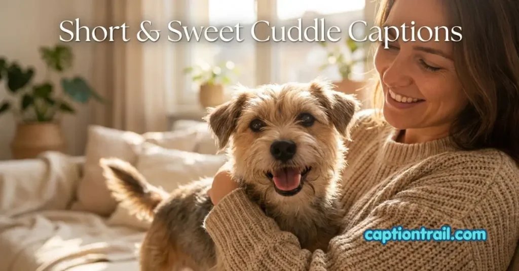 Dog Cuddle Captions for Instagram