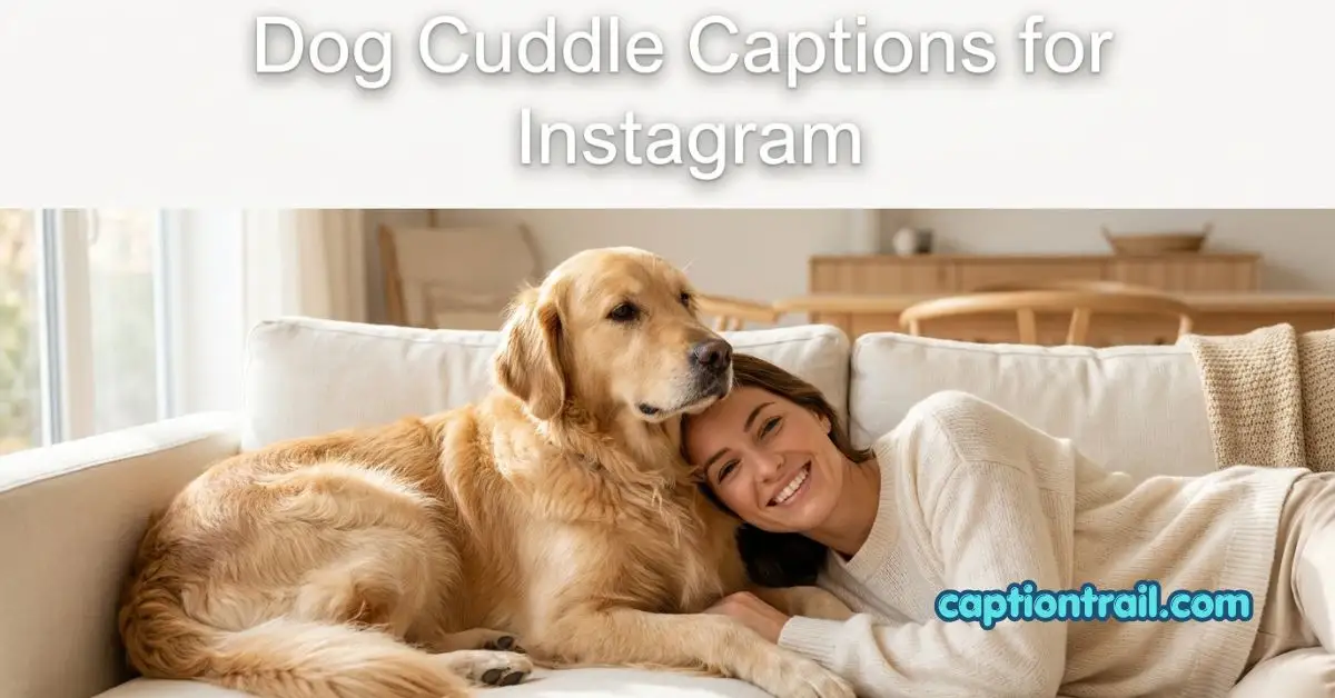 Dog Cuddle Captions for Instagram