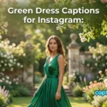 Green Dress Captions for Instagram