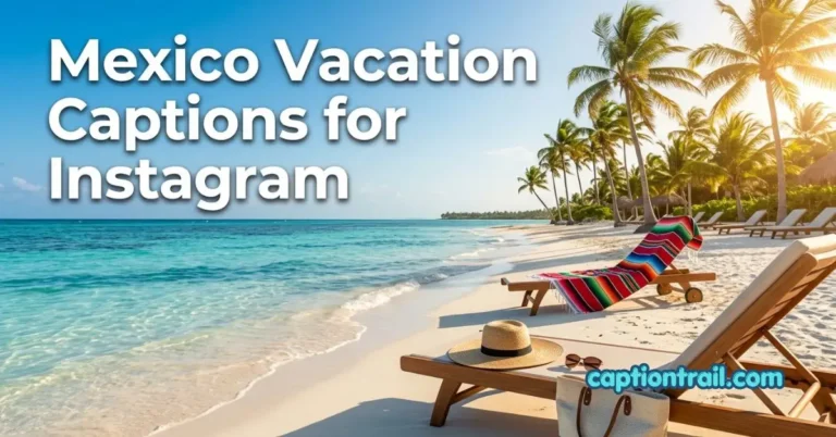 Mexico Vacation Captions for Instagram