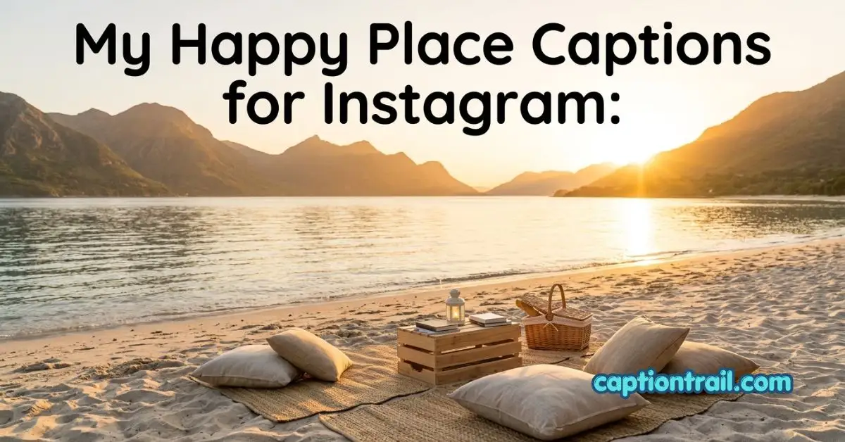My Happy Place Captions for Instagram