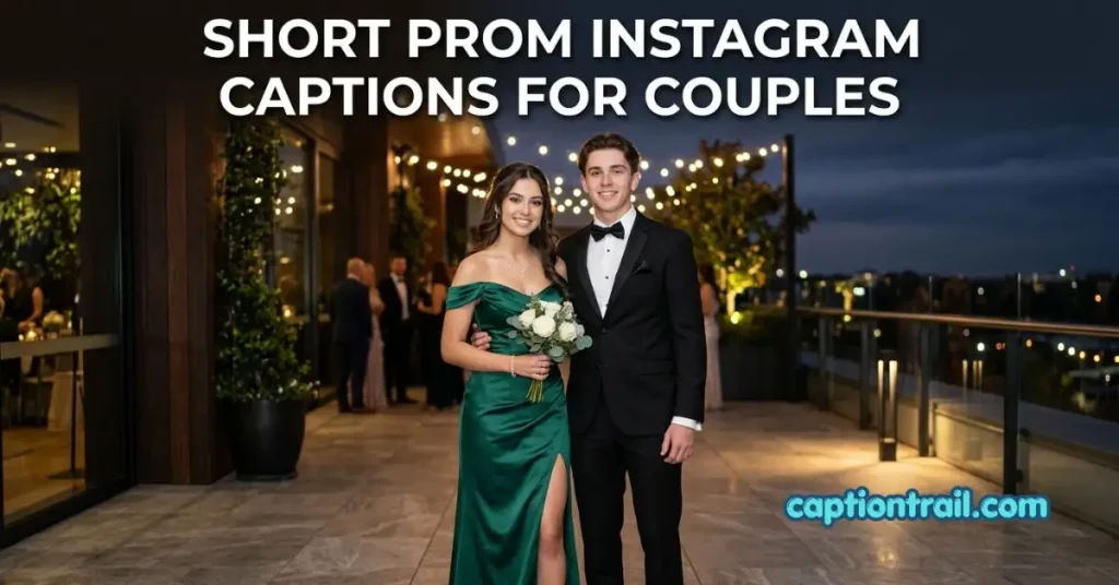 Prom Instagram Captions for Couples