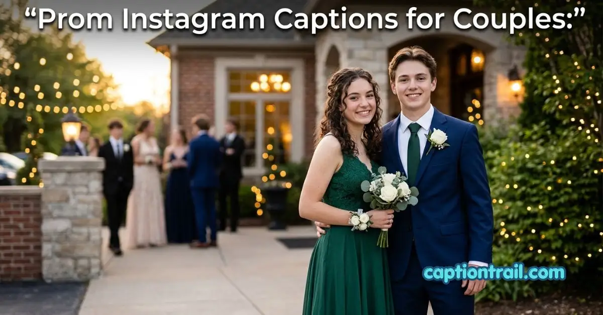Prom Instagram Captions for Couples