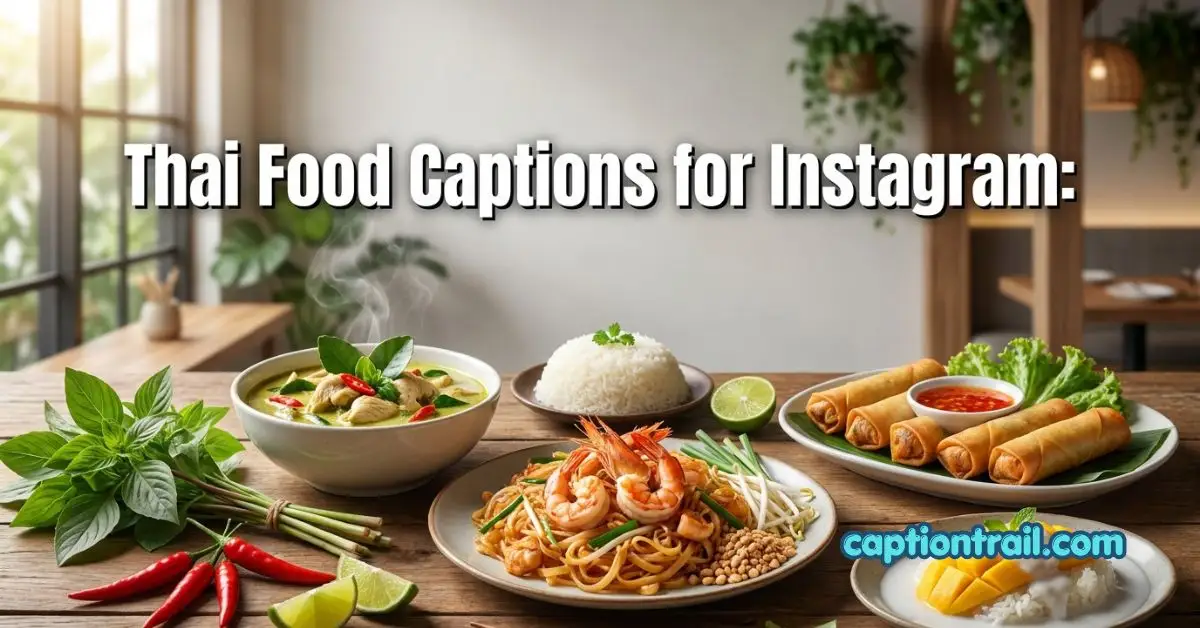 Thai Food Captions for Instagram