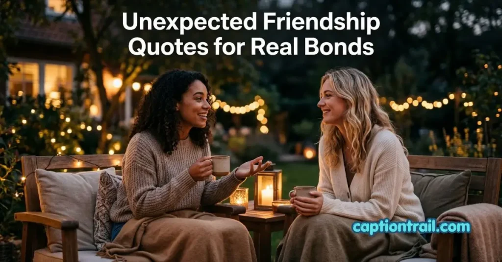 Unexpected Friendship Captions for Instagram