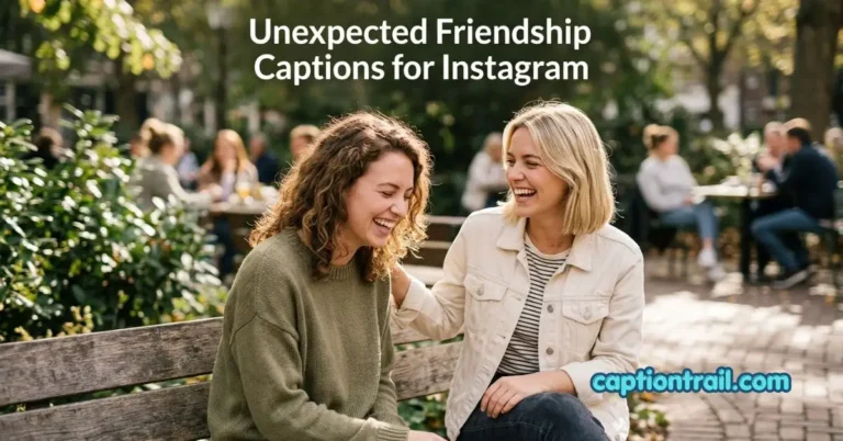 Unexpected Friendship Captions for Instagram