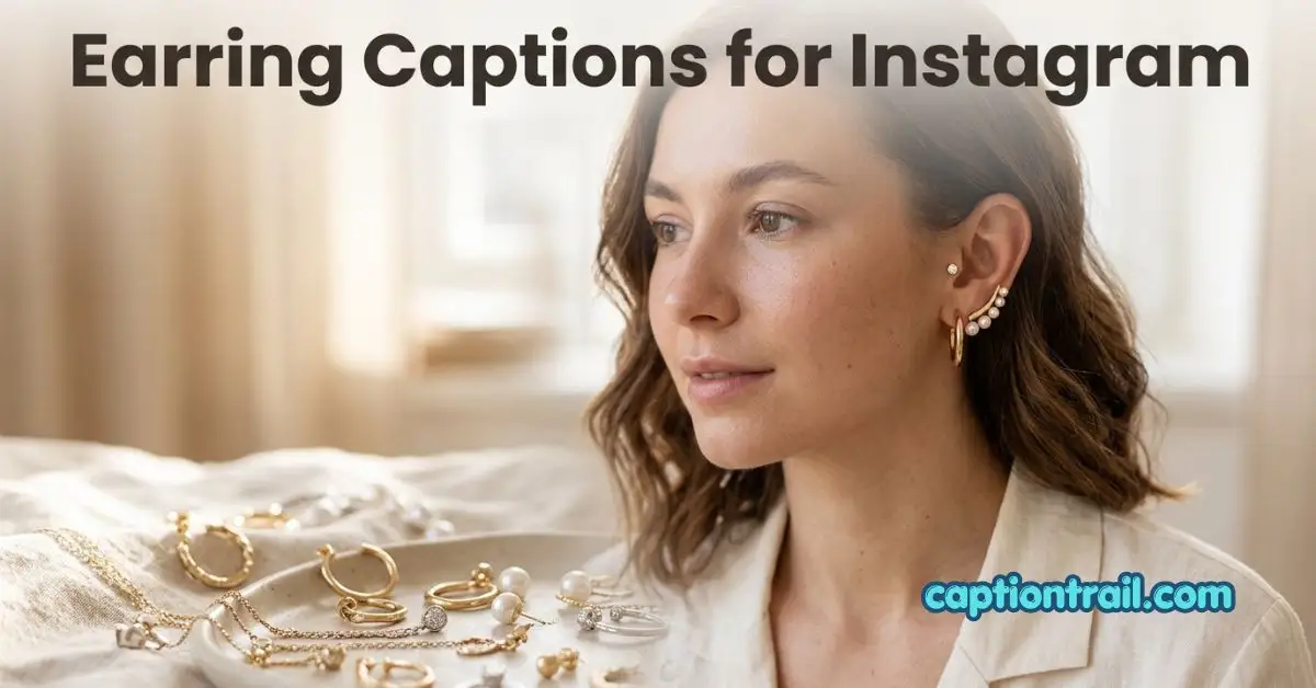 Earring Captions for Instagram
