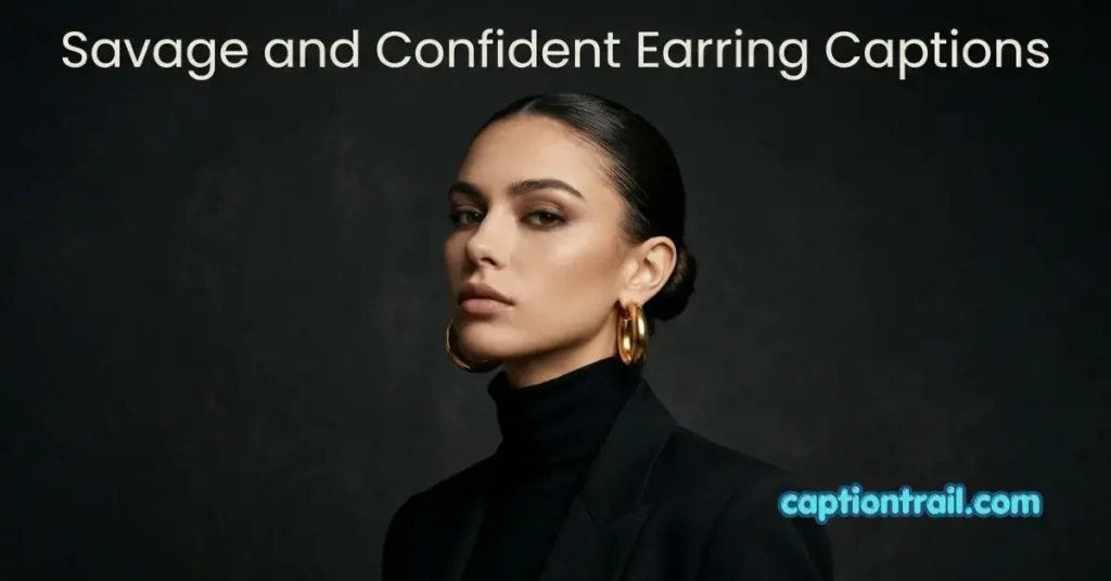 Earring Captions for Instagram