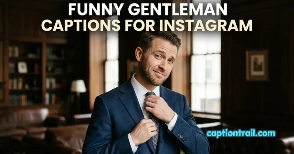 Gentleman Captions for Instagram