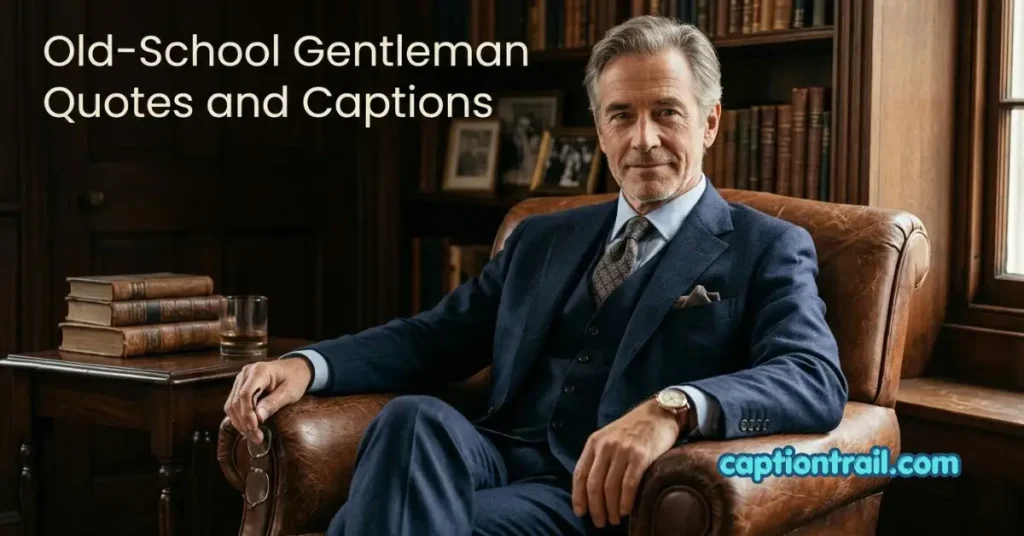 Gentleman Captions for Instagram