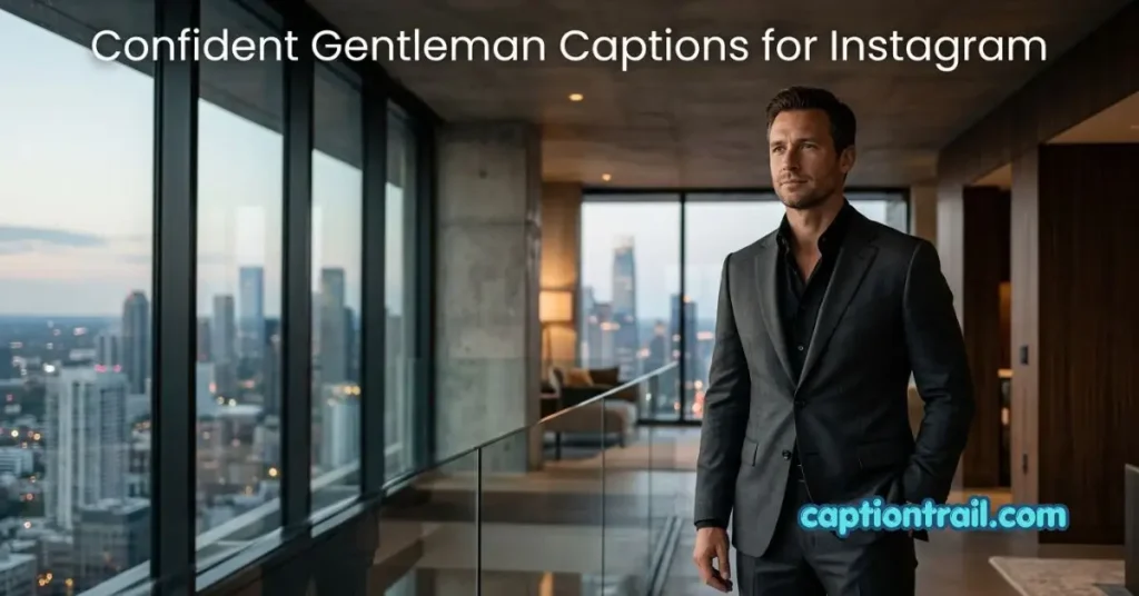 Gentleman Captions for Instagram