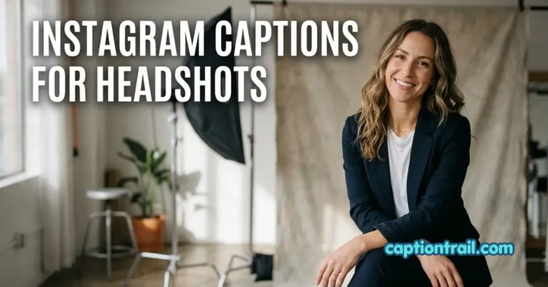 Instagram Captions for Headshots
