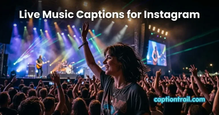 Live Music Captions for Instagram