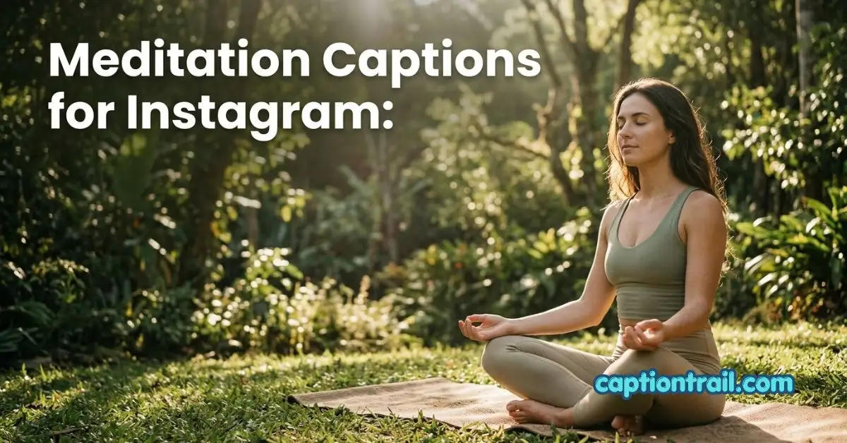 Meditation Captions for Instagram