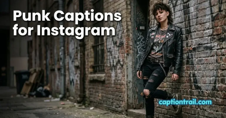 Punk Captions for Instagram