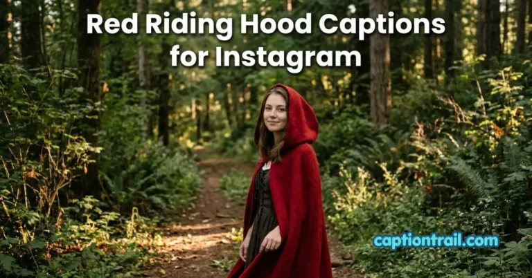 Red Riding Hood Captions for Instagram