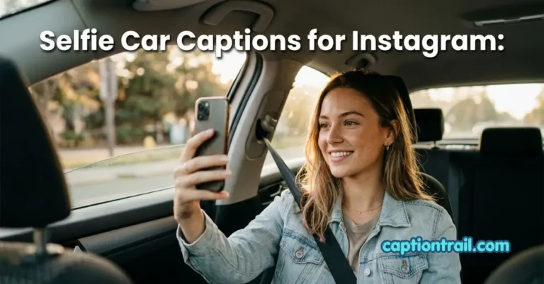Selfie Car Captions for Instagram