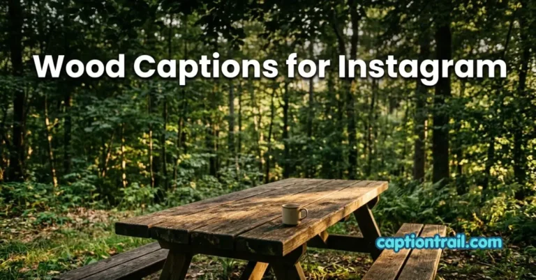 Wood Captions for Instagram
