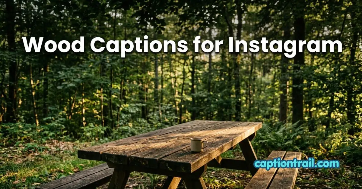 Wood Captions for Instagram